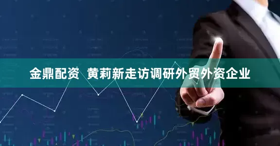 金鼎配资  黄莉新走访调研外贸外资企业