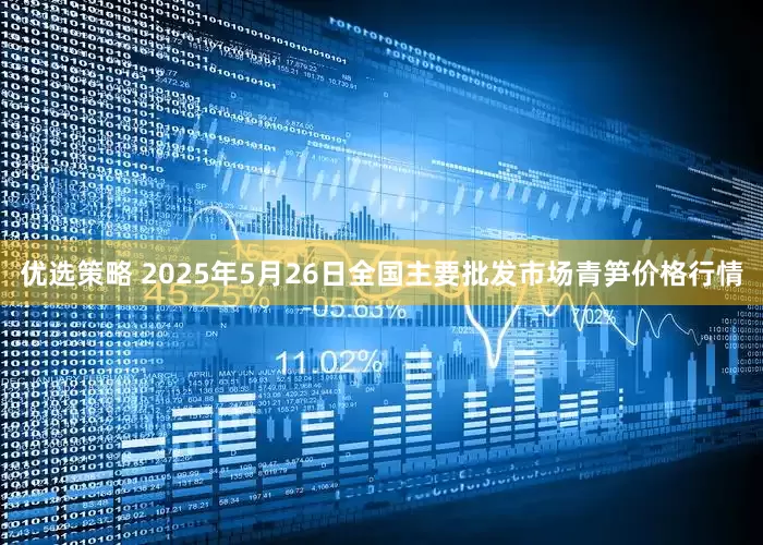 优选策略 2025年5月26日全国主要批发市场青笋价格行情